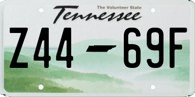 TN license plate Z4469F