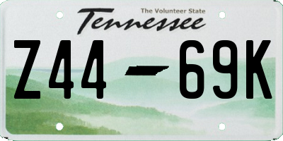 TN license plate Z4469K