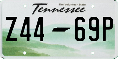 TN license plate Z4469P