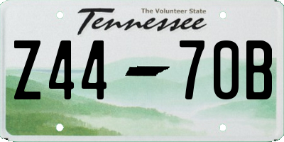 TN license plate Z4470B