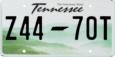 TN license plate Z4470T