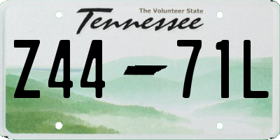TN license plate Z4471L