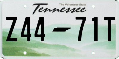 TN license plate Z4471T