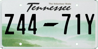 TN license plate Z4471Y