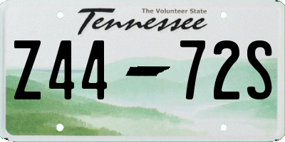 TN license plate Z4472S