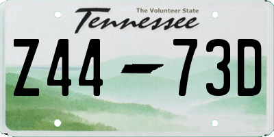 TN license plate Z4473D