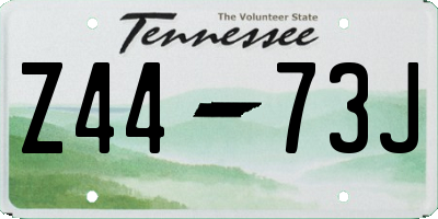 TN license plate Z4473J
