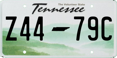 TN license plate Z4479C