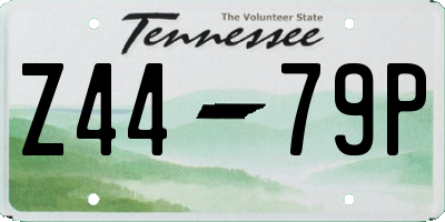 TN license plate Z4479P