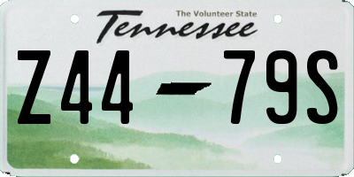TN license plate Z4479S