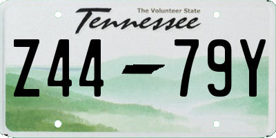 TN license plate Z4479Y