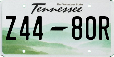 TN license plate Z4480R