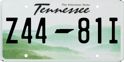TN license plate Z4481I