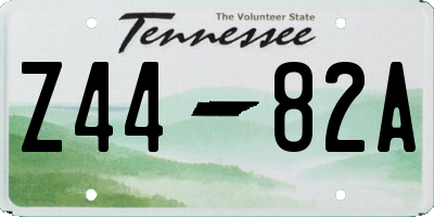TN license plate Z4482A