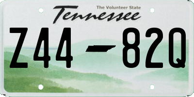 TN license plate Z4482Q