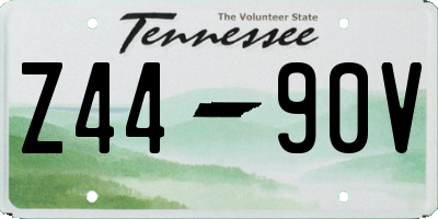 TN license plate Z4490V