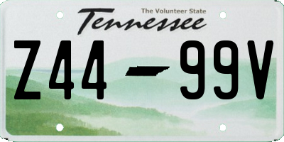 TN license plate Z4499V