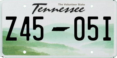TN license plate Z4505I