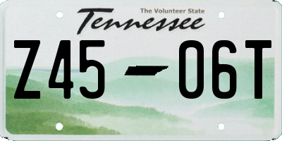 TN license plate Z4506T