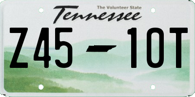 TN license plate Z4510T