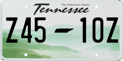TN license plate Z4510Z