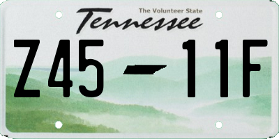TN license plate Z4511F