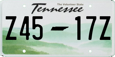 TN license plate Z4517Z