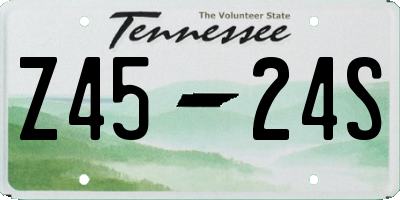 TN license plate Z4524S