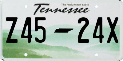 TN license plate Z4524X