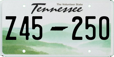 TN license plate Z4525O