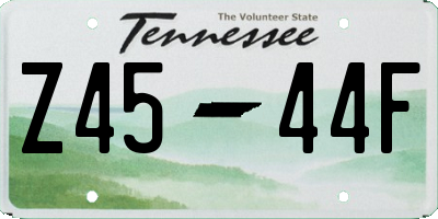 TN license plate Z4544F