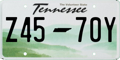 TN license plate Z4570Y