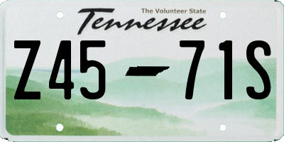 TN license plate Z4571S