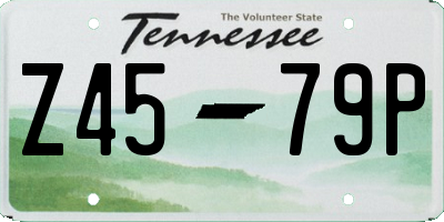 TN license plate Z4579P