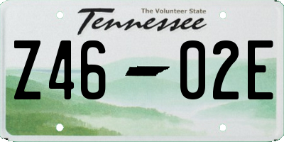 TN license plate Z4602E