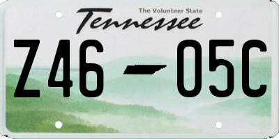 TN license plate Z4605C