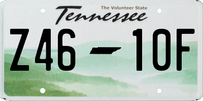 TN license plate Z4610F