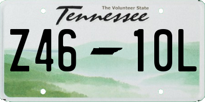 TN license plate Z4610L
