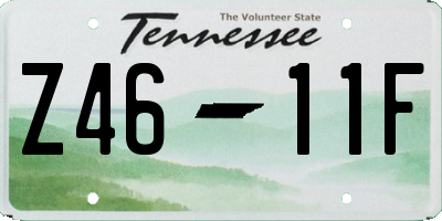 TN license plate Z4611F