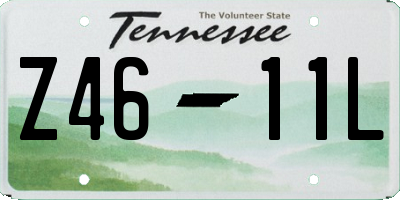 TN license plate Z4611L