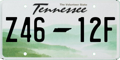 TN license plate Z4612F