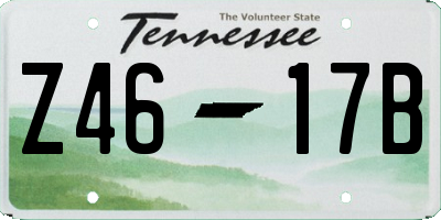 TN license plate Z4617B