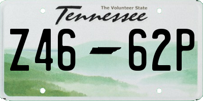 TN license plate Z4662P