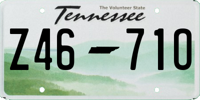 TN license plate Z4671O