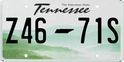 TN license plate Z4671S