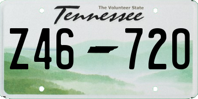 TN license plate Z4672O