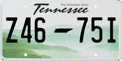 TN license plate Z4675I