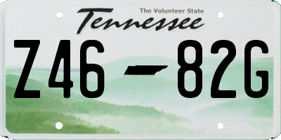 TN license plate Z4682G