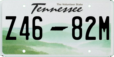 TN license plate Z4682M