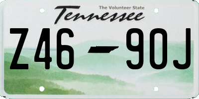 TN license plate Z4690J